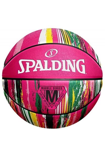 SPALDING 2021 Marble Series Pink Basketball Ball - No:7