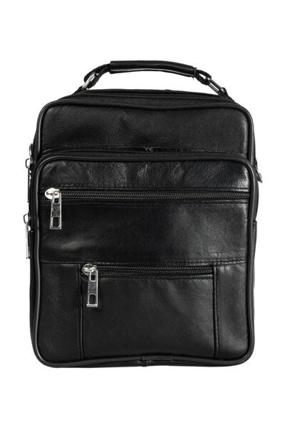 Suat Saraç حقيبة يد رجالية من الجلد الطبيعي الناعم مقاس كبير 456381