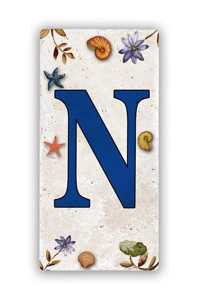 Oscar Stone Decor Φυσική πέτρα Αριθμός πόρτας Γράμμα N