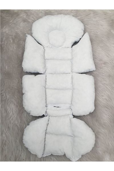 Jaju Baby Blue Cloud Patterned Baby Stroller Cushion