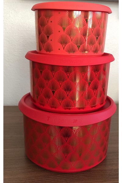 Tupperware طقم تخزين جليتر 3 قطع