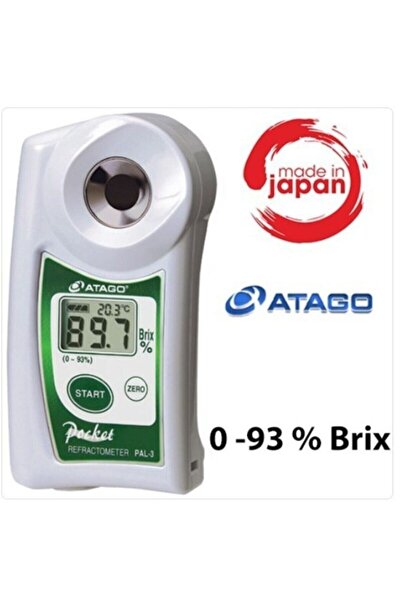 TEKNO İSTANBUL Atago Pal-3 Dijital Refraktometre 0-93 Brix