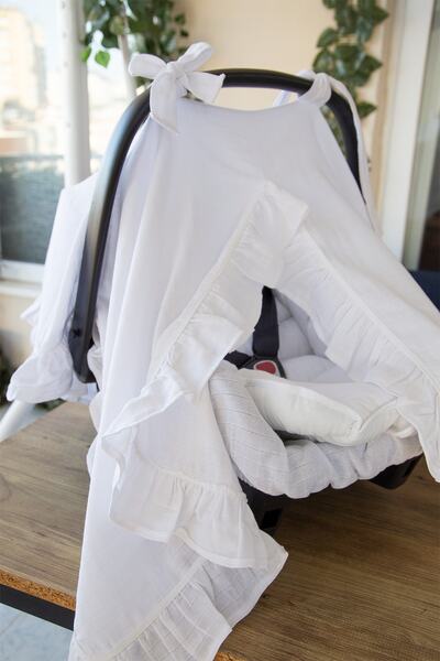 Babynest 3lü Puset Örtüsü/bebek Araba Örtüsü - Puset Minderi - Puset Çarşafı ...