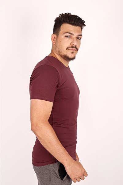 FATELLA Tricou pentru bărbați, cu croială slim fit, culoare uni