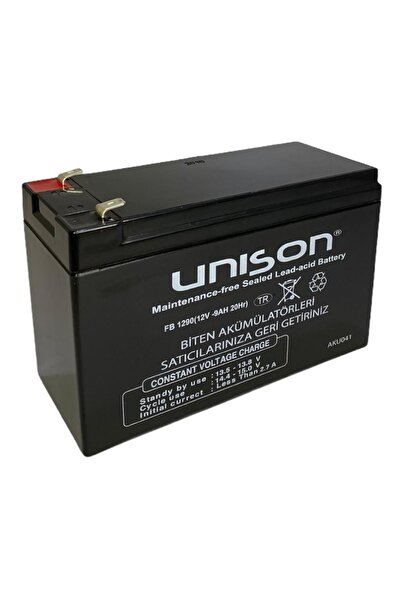 Unison Çocuk Oyuncak Araba Aküsü (pili, Bataryası) 12 Volt(v) 9 Amper(ah) (pilsan Ve Benzer Markalar