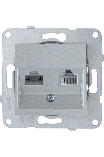 VİKO Artline Novella-trenda Silver Data-numeris Phone Socket (cat3-cat6) - Frameless