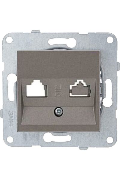 VİKO Artline Novella-trenda Anthracite Data Socket Without Jack - Frameless