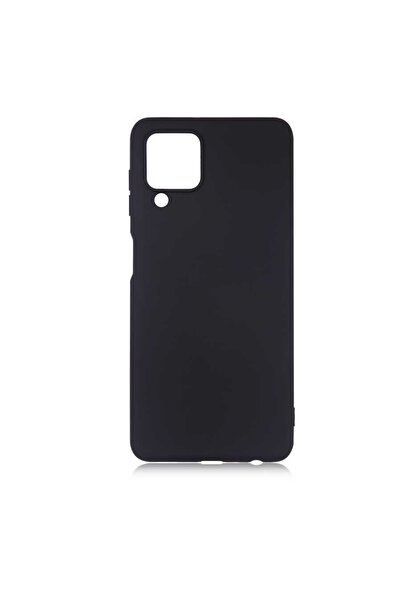 Samsung Galaxy M22 Kılıf Premier Mat Silikon Silikon Siyah + Popsocket