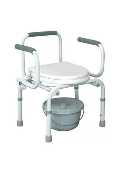 MEDİKAL Commode - Tuvalet Yükselticisi-kolçak Hareketli