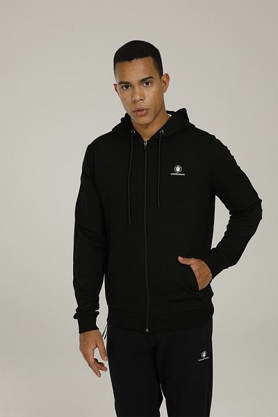 lumberjack Sn72 Basic Full Zip Hoodie Negru pentru bărbați