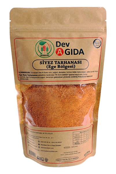 Devrekani DevA Dev A Gıda Siyez Tarhanası (ege Bölgesi) 500 Gr