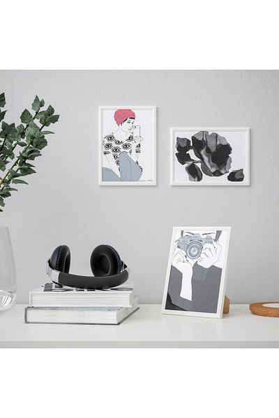 IKEA Yllevad Picture Frame A5 White 18x13 Cm