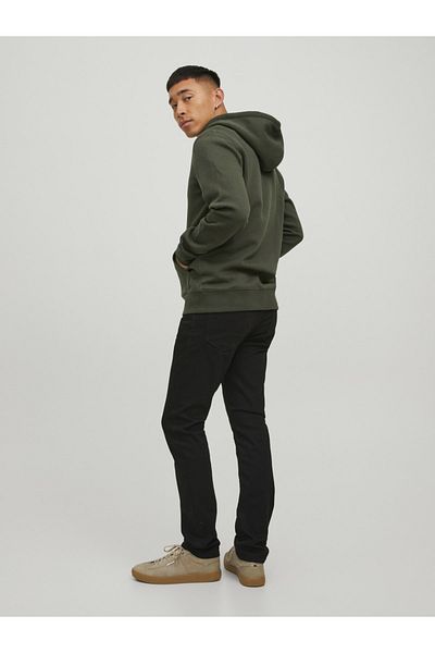 Jack & Jones Solid Color Zippered Sweatshirt