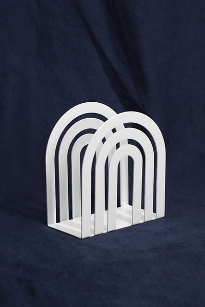 EVAY White Metal Decorative Napkin Holder