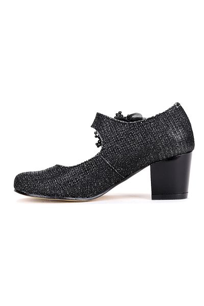KARAMAZI Pantofi de zi cu zi pentru balerină cu toc de 4 cm