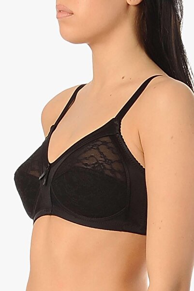 Yeni İnci دانتيل أسود - حمالة صدر متكاملة بدون أسلاك وأسلاك 1905