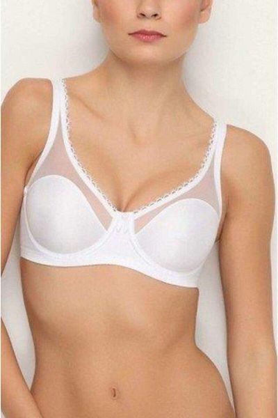 Yeni İnci White Underwire Supportless Women's Bra 1640 100D