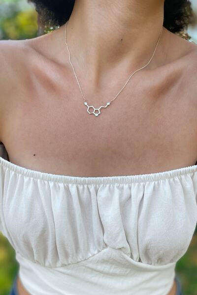 The AC Stories Serotonin Kolyesi | 925 Ayar Gümüş Minimal Serotonin Hormunu K...