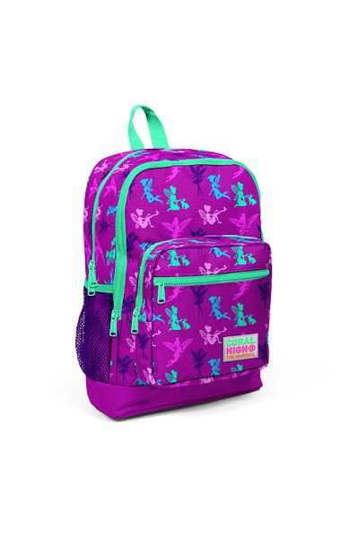 Yaygan Coral High Fairy Patterned 3-Piece Primary School Bag Set 23109