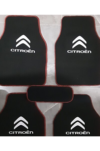Citroen Cactus Logolu 5 Parça Siyah Halıfleks Paspas Seti