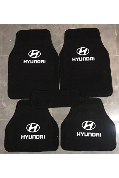 Hyundai Excel Logolu 5 Parça Siyah Halıfleks Paspas Seti