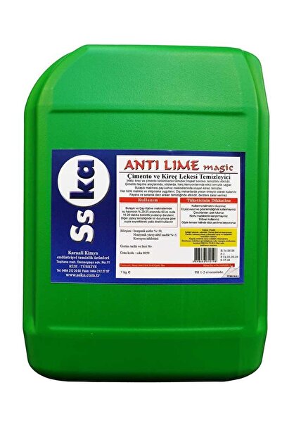 sska Anti Lime Magic - Çimento Ve Kireç Lekesi Sökücü / Asidik / 5 Kg. / Bidon