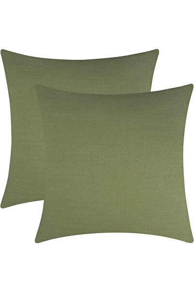 Cortibo Alaska Linen Throw Pillow Cover - Khaki