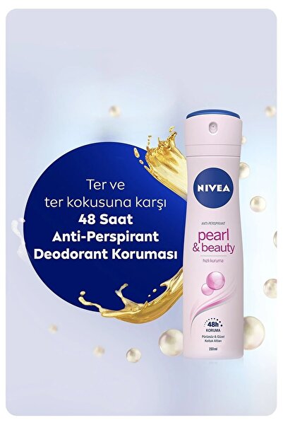 NIVEA Pearl ve Beauty 150 ml Kadın Sprey Deodorant 4005900156327