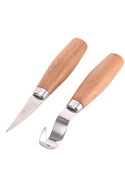 Genel Markalar Ahşap Kaşık Oyma Seti Ahşap Şekillendirici Kuksa Oyma Set Prof...