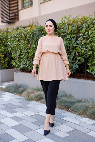 VOLT CLOTHİNG Dámská tunika Ayrobin s pasem a rukávem