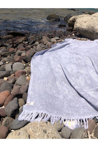 Evoli Abstract Gray Peshtemal 100% Cotton 100X180Cm