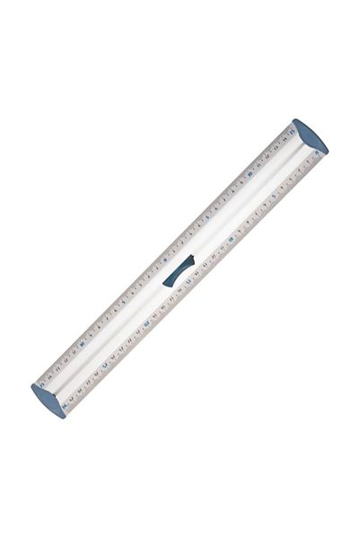 Maped 120130   - 30 cm Aluminum Triple Deciometer Ruler