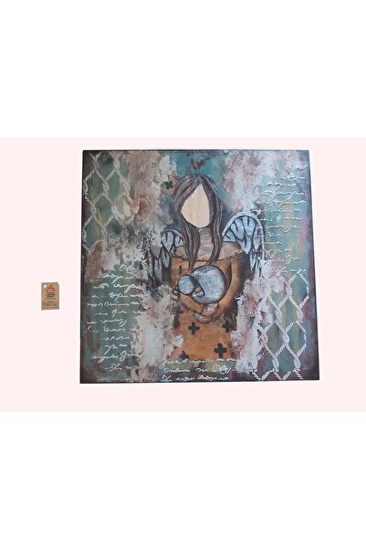 Mersin Alzheimer Derneği Tuval Üzerine Kız Çizimli Renkli Yazılı Detaylı Hedi...