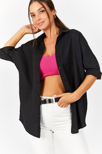 armonika Shirt - Black - Oversize