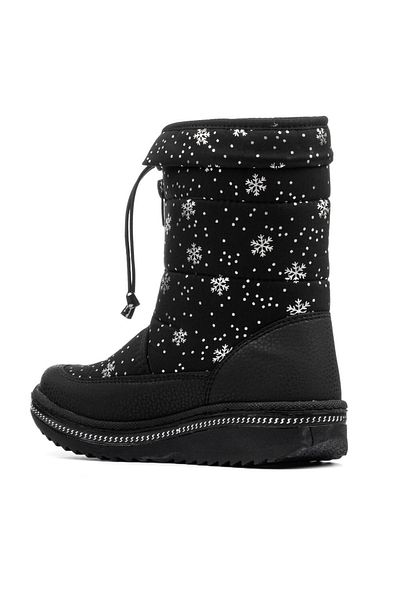 AlbiShoes Αντιολισθητική σόλα με φερμουάρ για κορίτσια Αδιάβροχα Shearling Thermal Snow Boots