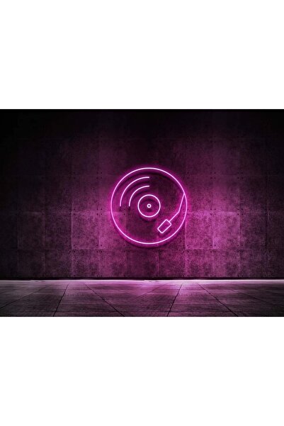 SMİLE CONCEPT Plak - Vınyl - Müzik - Neon Led Dekoratif Duvar Yazısı Aydınlat...