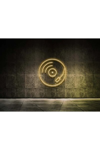 SMİLE CONCEPT Plak - Vınyl - Müzik - Neon Led Dekoratif Duvar Yazısı Aydınlat...