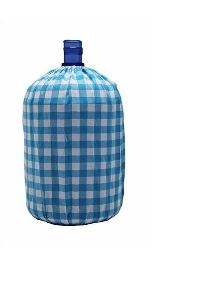 Çizgikare Turquoise Checkered Bottle Case