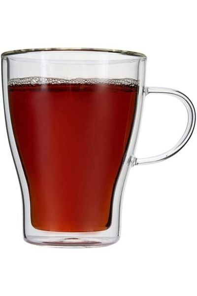 Jumbo Glory Double Wall 2-Piece Double Walled Glass with Handle 330 ml
