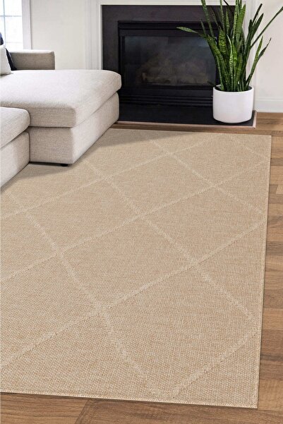 Angorahome Harmony Jüt Görünümlü Dokuma Makine Halısı Jn017a