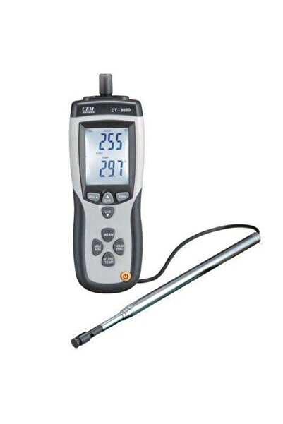 Cem Dt 8880 Dijital Anemometre Rüzgar Hızı Ölçer Teleskopik Proplu