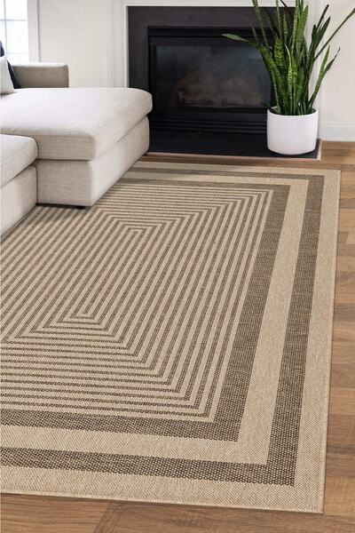 Angorahome Harmony Jüt Görünümlü Dokuma Makine Halısı Jn009a
