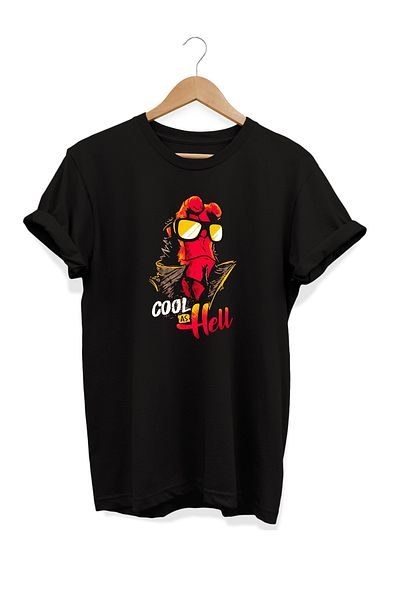 remonz Μπλουζάκι Hellboy με στάμπα 100% βαμβακερό μεγάλο μέγεθος 1