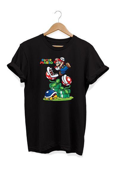 remonz Μπλουζάκι Mario Printed 100% Cotton Plus Size 3