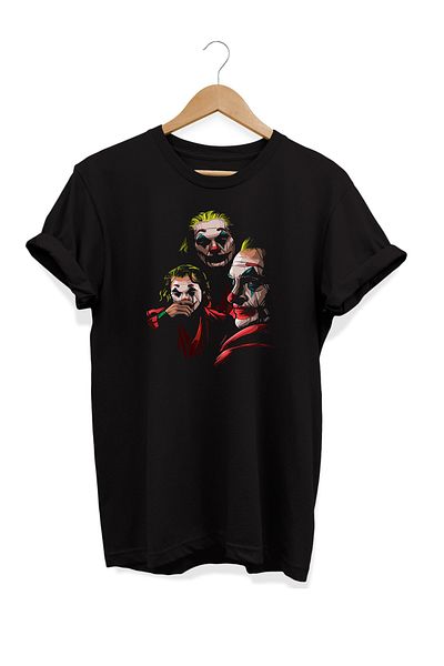 remonz Μπλουζάκι με στάμπα Joker 100% βαμβακερό μεγάλο μέγεθος 3