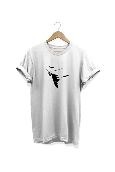WİDİ Cigareta Štampano Bela T-shirt