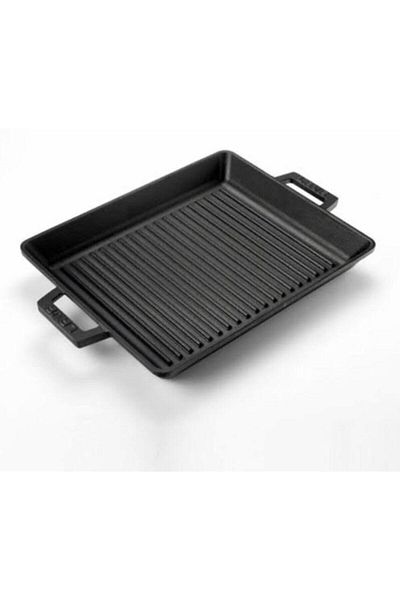 Lava Tanner Pottery Cast Iron Pan with Double Handle 26 X 32 Cm