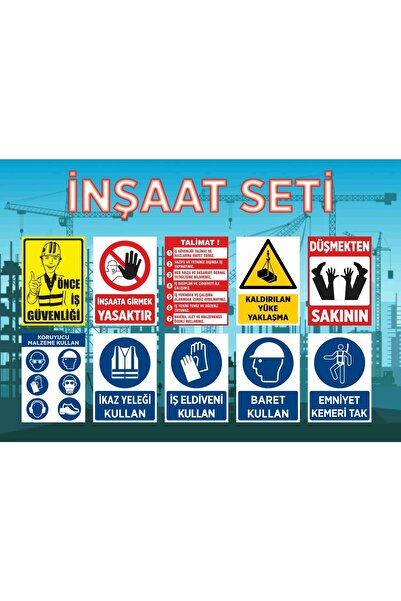 Gala Inşaat Seti Tabela 10'lu Set