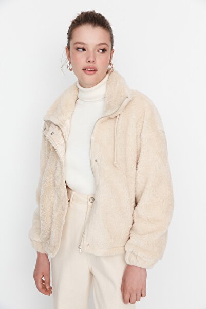 Trendyol Collection Winter Jacket - Gray - Standard