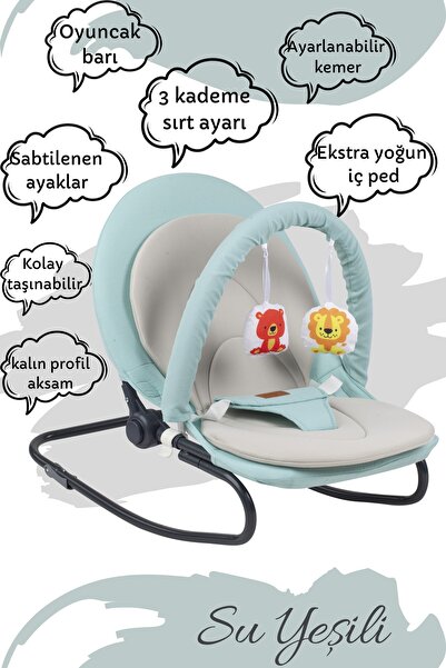 AY TİC Puanti Mambow Yeşil Sallanabilir Ana Kucağı